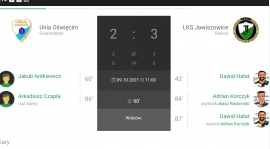 13.Kolejka Keeza IV Ligi Unia Oświęcim - LKS Jawiszowice 2:3