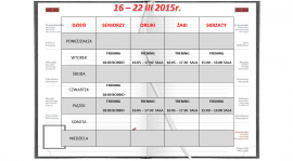 Kalendarz treningowy na najbliższy tydzień - 16-22 III 2015
