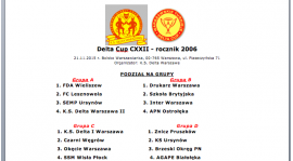 Turniej Delta Cup w sobotę 21 listopada.