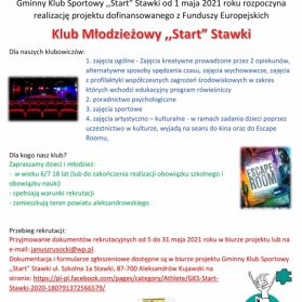 Promocja Klubu Młodzieżowego "Start" Stawki