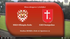 SENIORZY: MKS Olimpia Koło - GKS Sompolno [VIDEO]