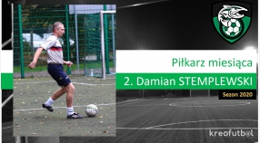 Nagroda Piłkarza Października 2020 w rękach Damiana Stemplewskiego!
