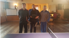 Zarząd klubu na turnieju tenisa stołowego w Przysieczy
