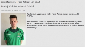 Maciej w Lechii Gdańsk - GRATULACJE !!!