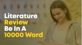 How long should a literature review be in a 10000-word dissertation?