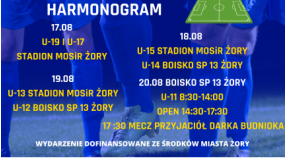 Podsumowanie, terminarze gier i wyniki - XII Turniej Piłki Nożnej im. Darka Budnioka 17-20.08.2022.