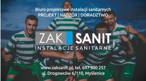 Firma ZAKSANIT - instalacje sanitarne w jednej drużynie z Orłem Myślenice!