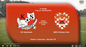 SENIORZY: KS Opatówek - MKS Olimpia Koło 11.05.2019 [VIDEO]