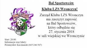 Zapraszamy na Bal Sportowców!