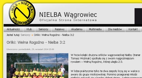 O meczu z Rogoźnem na oficjalnej stronie MKS Nielba.