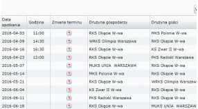 Terminarz meczów w pierwszych kolejkach ligowych.