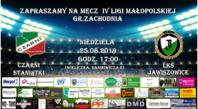 Zapraszamy na 4.kolejkę IV ligi małopolskiej gr. zachodnia 2019/20 !!!