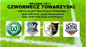 W Sobotę 16 lutego rocznik 2011 zagra silnie obsadzony czwórmecz towarzyski