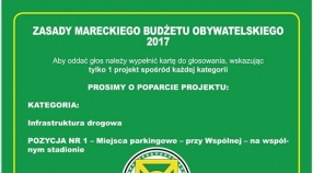 Zasady Mareckiego Budżetu Obywatelskiego 2017 !