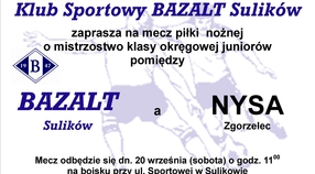 Zapowiedz IV kolejki klasy okręgowej Juniorów Starszych