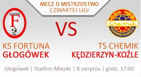 08.08.2020 godz. 17.00 - Zapraszamy na mecz - Stadion Miejski - Głogówek