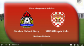 SENIORZY: Strażak Licheń Stary - MKS Olimpia Koło 10.09.2017 [VIDEO]