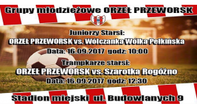 Mecze grup młodzieżowych - 16  września