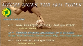 Zaproszenie na mecze drużyn Tur 1921 Turek.