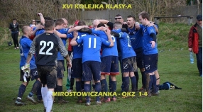 XVI kolejka A-klasy  MIROSTOWICZANKA - ORZEŁ KONIN ŻAGAŃSKI 1-4