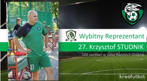 Setny mecz i Krzysztof Studnik trafia do Klubu Wybitnego Reprezentanta!