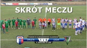 VIDEO: Skrót meczu Orlęta 1:0 Legia Chełmża