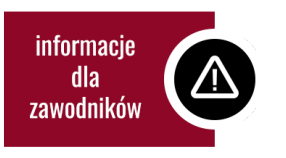 INFORMACJA DLA ZAWODNIKÓW