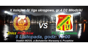 SKŁAD - X kolejka mecz z FC LESZNOWOLA, NIEDZIELA 08.11 - zbiórka 11:00, na Zniczu