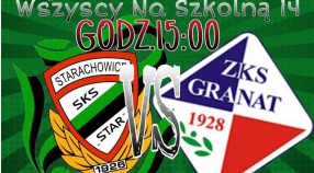 12 września 15.00! Mecz na szczycie w Starachowicach. Star podejmie Granat