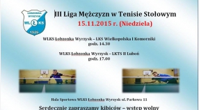 Puchar Polski oraz III liga w tenisie stołowym - zapowiedzi weekendowych spotkań