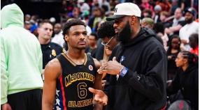 LeBron Playing with Son Bronny in NBA Lakers