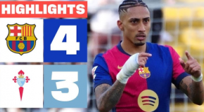 Lewandowski ble skadet og Barcelona snudde Celta 4-3