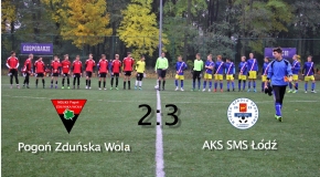 Pogoń Zduńska Wola - AKS SMS Łódź  2:3 (0:0)