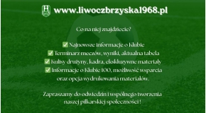 https://liwoczbrzyska1968.pl - nowa strona internetowa klubu Liwocz Brzyska