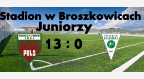 Juniorzy : Brzezinka rozbita ! Broszkowice liderem !!