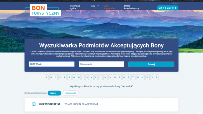 Bon Turystyczny - szczegółowe informacje.