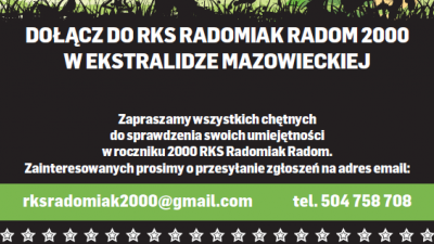 Nabór do Radomiaka 2000!