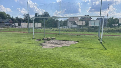 Prace kosmetyczne na naszym stadionie