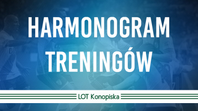 Harmonogram treningów na listopad-marzec 2019/2020