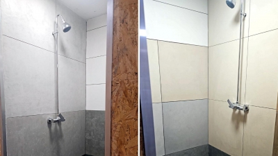 Modernizacja natrysków - etap pierwszy