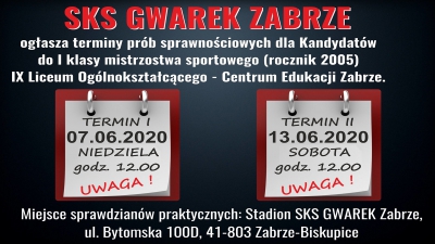 TERMINY NABORÓW DO 1 KLASY LICEUM (2005)
