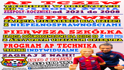 PIŁKA NOŻNA W TCZEWIE - ZAGRAJ Z NAMI!