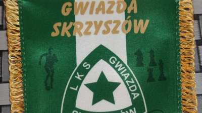 Okolicznościowe proporczyki - 90 lat LKS Gwiazda Skrzyszów