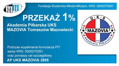 Przekaż 1% na AP UKS MAZOVIA