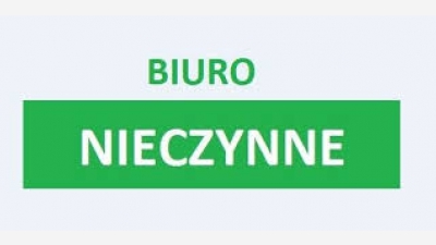 W dniu 1.09 biuro klubu będzie nieczynne