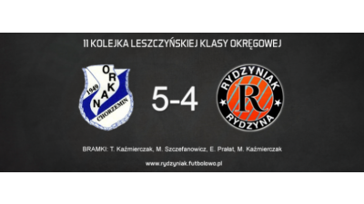 Porażka z liderem po bardzo dobrym meczu. Orkan Chorzemin 5-4 4P4S Rydzyniak Rydzyna.