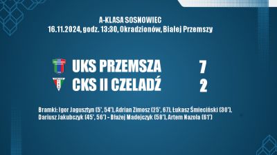 13 kolejka, A-Klasa 2024/2025 UKS Przemsza - CKS II Czeladź 7:2 (4:0)