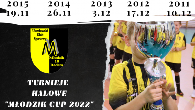 Zapraszamy na halowe turnieje MŁODZIK CUP 2022!