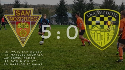 "San I Łaskawy!!!! SAN-Wzdów 5:0