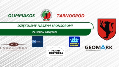 Podziękowania dla sponsorów